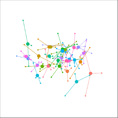Plot representing the total faecal microbiome of 30 semiferal Welsh ponies.